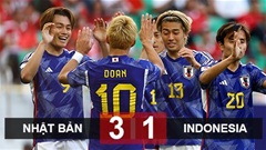 Kết quả Nhật Bản 3-1 Indonesia: Indonesia lâm nguy 